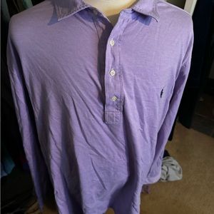 Purple Polo Ralph Lauren Long Sleeve Polo Shirt
